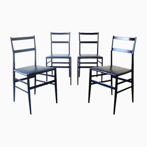 Vintage Dining Chairs by Gio Ponti for Cassina, Set of 4