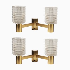 Mid-Century Sconces by Carl Fagerlund for Orrefors, Set of 2