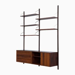 Rosewood Royal Wall Unit with 2 Cabinets & 5 Shelves by Poul Cadovius for Cado