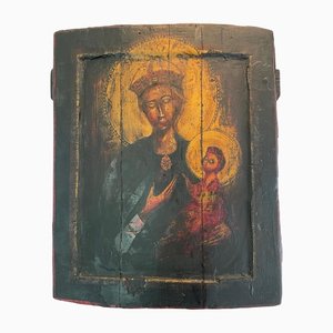 Russian Religious Wooden Panel