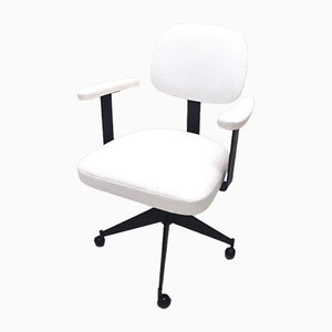 Vintage White Fabric Desk Chair from Velca
