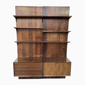 Rosewood Wall Unit by Poul Cadovius for Cado, Denmark, 1960s, Set of 8