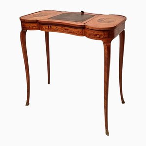 Louis XV Style Writing Table in Rosewood, 19th Century