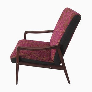 Vintage Armchair in Purple from Jitona, Czechoslovakia, 1960s