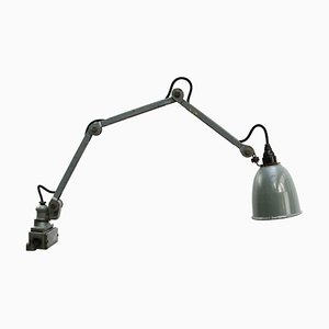 Vintage Industrial Wall Light in Gray Metal from EDL