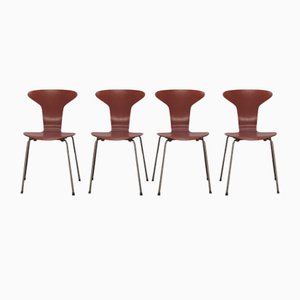 Early Mosquito Chairs by Arne Jacobsen for Fritz Hansen, 1950s, Set of 4