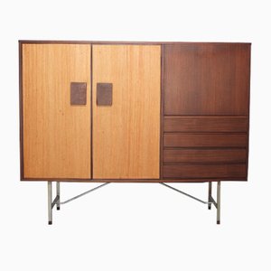 Rosewood and Seagrass Bar Cabinet by Inger Klingenberg for Fristho, 1960s