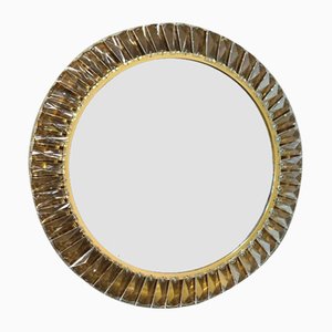 Gilded Mirror with Bakalowits Crystals from Palwa, 1960s