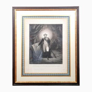 Jean P. M. Jazet, Napoleon Comes Out of His Grave, 1840, Lithograph, Framed