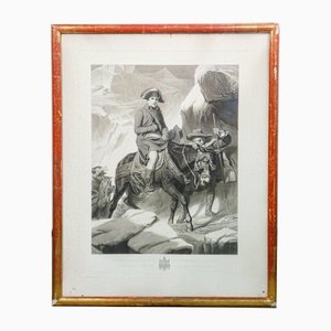 Francois-Delaroche, Napoleon, 1852, Radierung, gerahmt