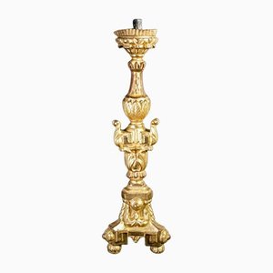 Louis XVI Golden Candlestick in Gold Leaf, 1700s