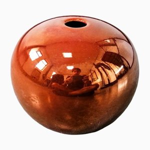 Spherical Vase in Shine Ceramic from Cantù