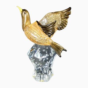 Sculpture Oiseau 1 en Verre Soufflé par Oscar Zanetti