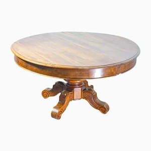 Round Charles X Table in Walnut, 1800