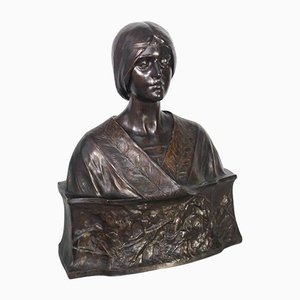 Woman Bust with Bas-Relief from Koenig & Lengsfeld