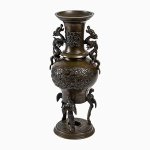 Qing Dynasty Chinese Burning Bronze Perfume with Brunette Patina