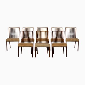 Chairs in Mahogany, 1960s, Set of 8
