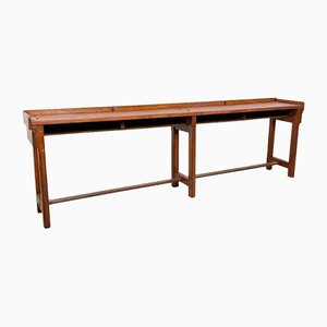 Large Industrial Console Table in Wood