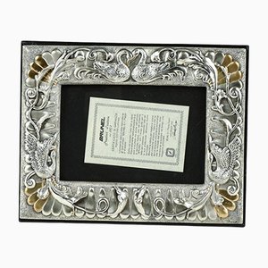 Italian Silver Laminated 925 Photo Frame from Brunel, 1990s