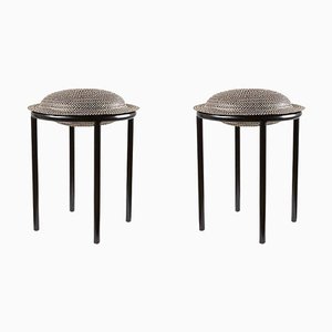 Black Cana Stool by Pauline Deltour, Set of 2