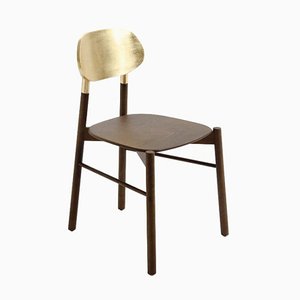 Gold Leaf Beech Structure Stained Bokken Chair by Colé Italia