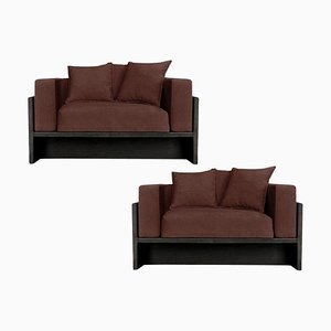 Bordeaux Chaplin Armchair by Collector, Set of 2