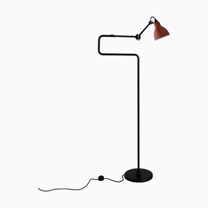 Red Gras N° 411 Floor Lamp by Bernard-Albin Gras