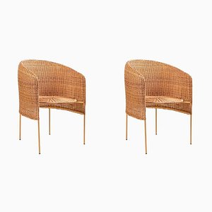 Caribe Natural Lounge Chair by Sebastian Herkner, Set of 2