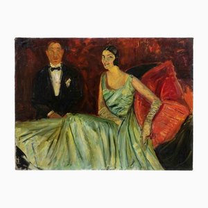 Antonio Feltrinelli, The Theatre Stage, Original Painting on Canvas, 1930s