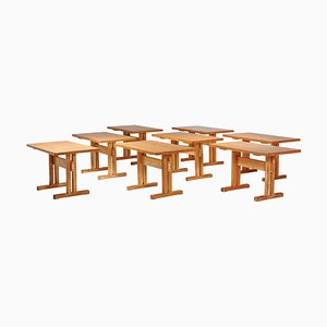 French Modernism Pine Table by Charlotte Perriand