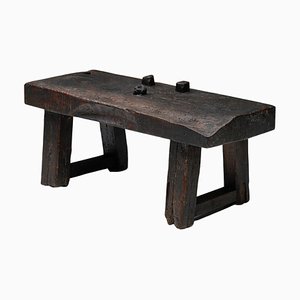 Rustic Wabi-Sabi Brown Versatile Console Table or Bench, 1920s