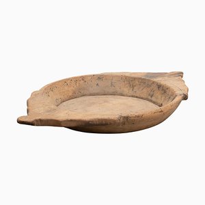 Assiette Traditionnelle en Bois, Inde, Début du 20ème Siècle