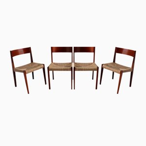 Scandinavian Teak Chairs by Poul Cadovius, 1960, Set of 4