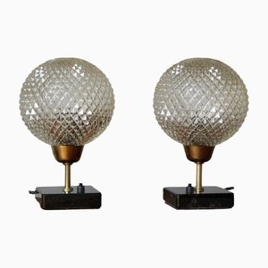 Mid-Century French Table Lamps, Set of 2