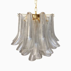 Striped Selle Murano Glass Chandelier from Murano Glass