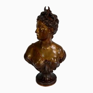 Bronze Diane Bust, 19th-Century