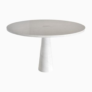 Italian Eros Dining Table in Carrara Marble by Angelo Mangiarotti for Skipper, 1970s