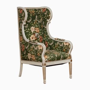 Antique Danish Gustavian Lounge Chair by Petersen