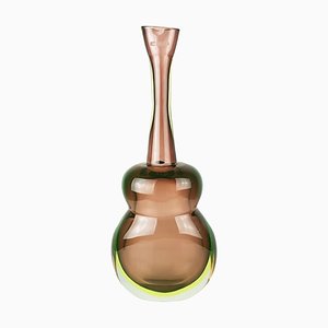 Sommerso Glass Vase by Flavio Poli for Seguso and Eko, 1960s