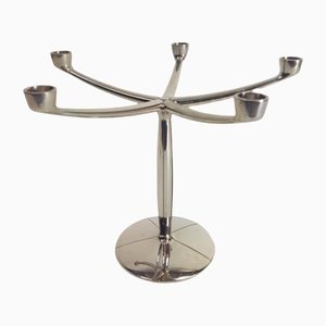 Vintage Dutch Lucy Candlestick in Chrome by Marcel Wanders