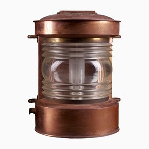 Lámpara de señal Art Déco vintage de aleación de cobre
