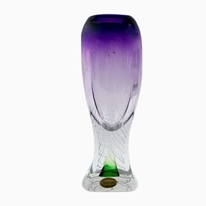 Art Glass Crystal Vase by Adam Jablonski, 1980s