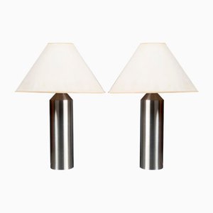 Large German Mushroom Desk Lamps in the Style of Egon Hillebrand by Hemi, 1960s