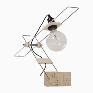 Lampe de Bureau en Travertin par Fratelli Mannelli, Italie, 1970s