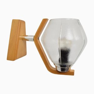 Mid-Century Wandlampe von Drevo Humpolec, 1960er