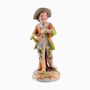 20th Century German Porcelain Figurine of Young Gardener