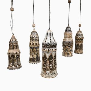 Lampe à Suspension Mid-Century en Céramique par H. Jacobs pour De Champignon, Pays-Bas
