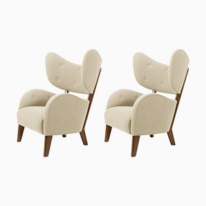 Beige Smoked Oak Sahco Zero My Own Chair Lounge Chairs from by Lassen, Set of 2