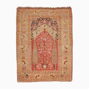Turkish Orient Carpet in Light Red with Border