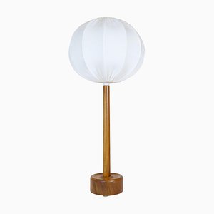 Lampada da tavolo Mid-Century in teak massiccio, Svezia, anni '60